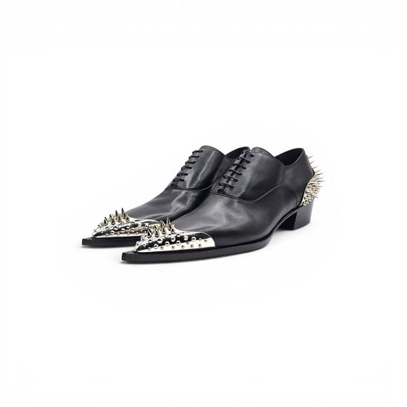 Christian Louboutin Cheliviss Meteor Leather Oxford Shoes EU 44.5 US 11.5 $2695 main image 13